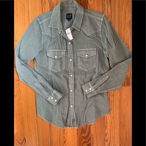 NWT Gap Western Shirt